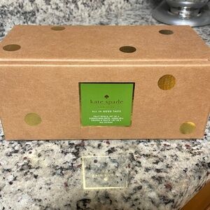 NWT Kate Spade Set of 4 Black and White Polka Dot Fruit Bowls